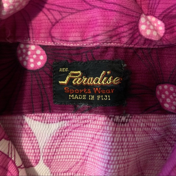 Vintage Paradise Sports Wear Purple Floral size Sm - Picture 2 of 5